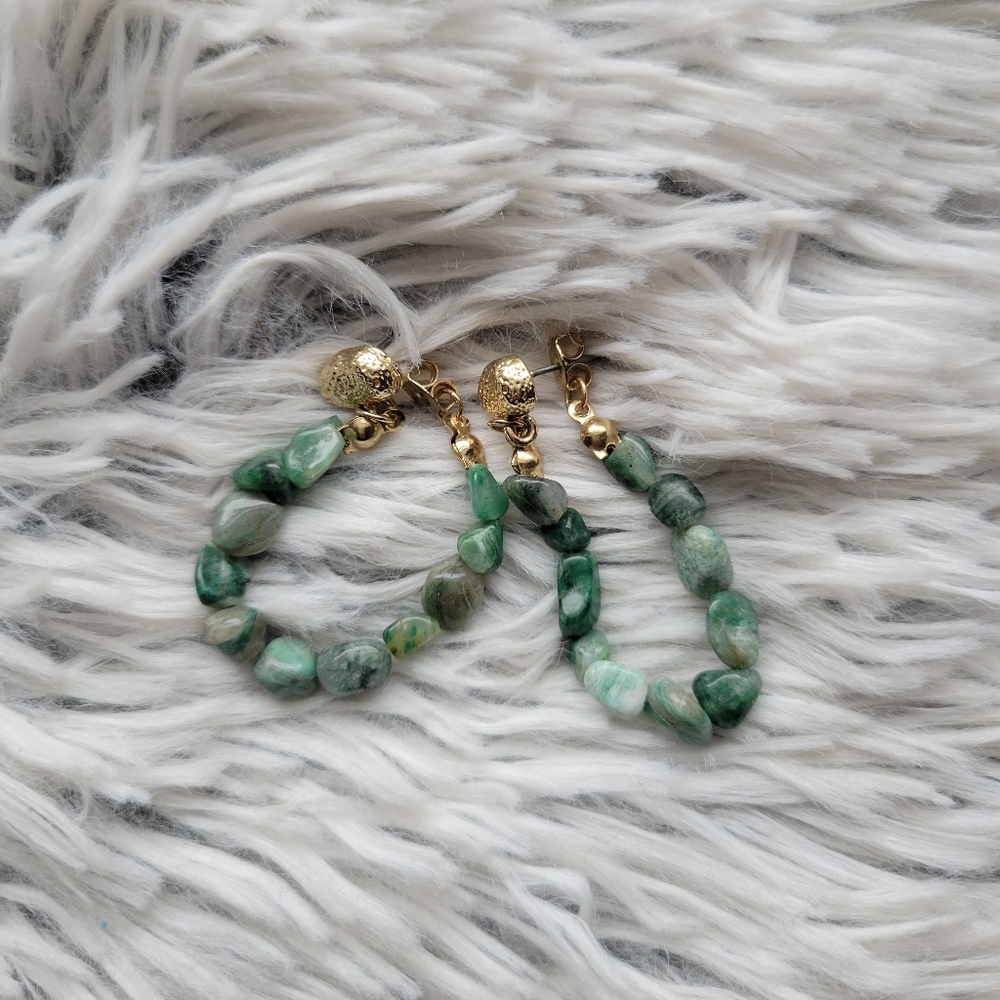 Green earrings